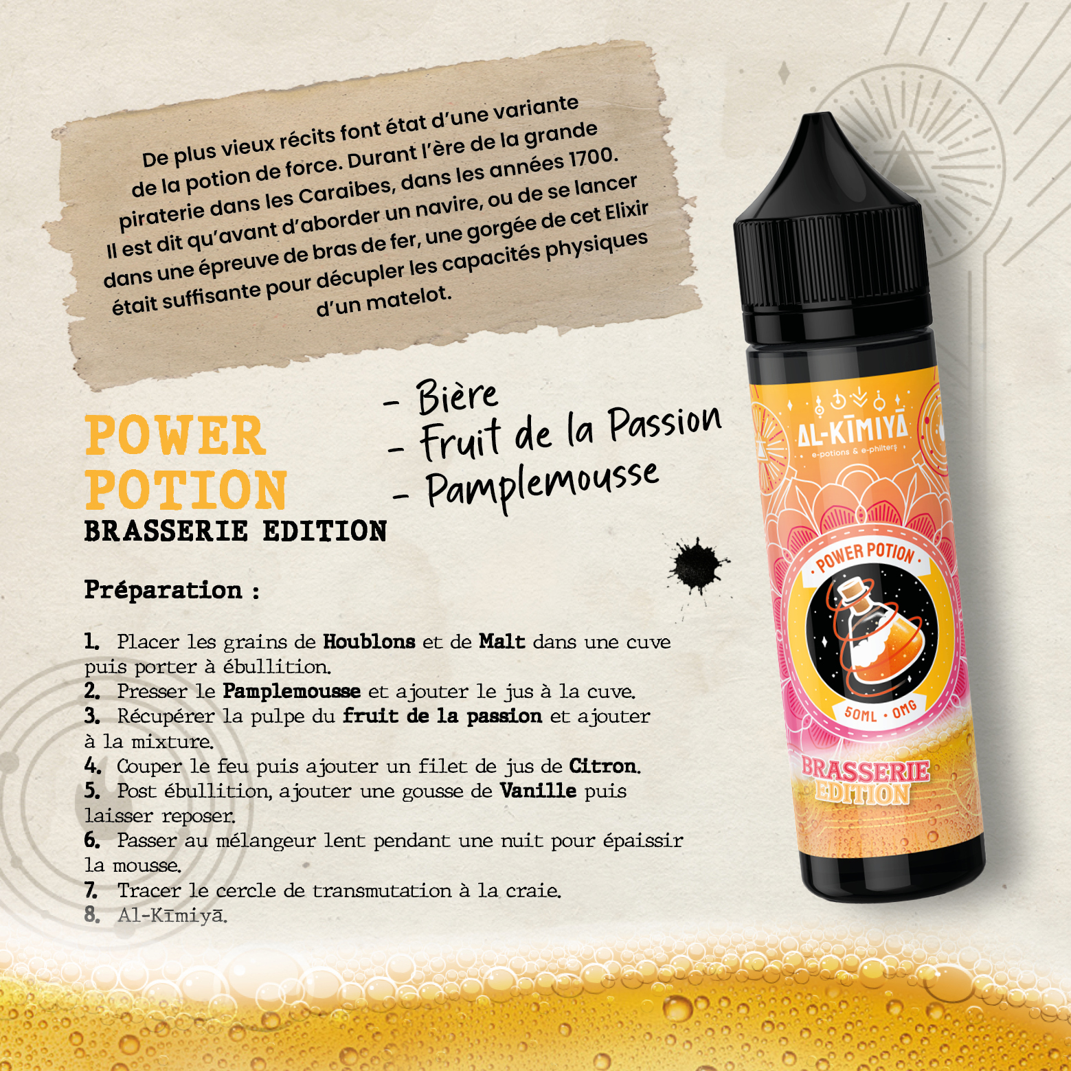 e liquide Power Potion Edition Brasserie Al-Kimiya